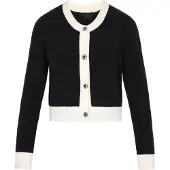 Dreimaster Klassik Cárdigan 'Classic Look' navy / blanco