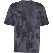 Adidas - MT AOP Tee - Camiseta funcional size L, azul/gris