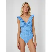 Crãs Traje de baño azul oscuro / blanco