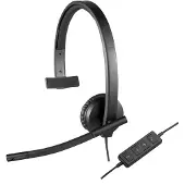 Logitech Auriculares Monoaurales H570e Wired Usb-a On-ear Certified Microsoft Teams