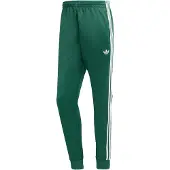 Adidas Originals Pantalón 'SUPERSTAR' verde oscuro / blanco