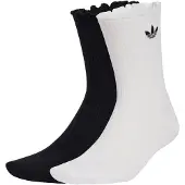 Adidas Originals adidasCALCETINES CLÁSICOS RUFFLE (2 PARES) 40-42 Black / White Unisex