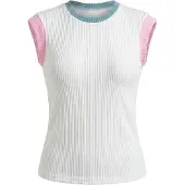 Mymo Top pino / rosa claro / blanco