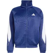 Adidas Sudadera con cremallera deportiva 'Stadium' navy / blanco