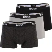 BOSS Calzoncillo boxer 'Power' gris / negro