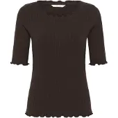 Cream Camiseta 'Ribba' moca