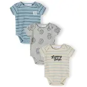 MINOTI Pijama entero/body azul / gris / piedra