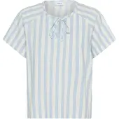 Saint tropez Blusa 'Zalinda' crema / azul claro