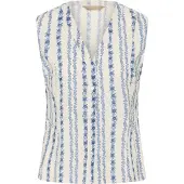 Culture Blusa 'CUHollie' azul real / blanco