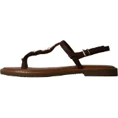 Super Mode Sandalias 'Flache Riemchensandalen von Loevah Paris' marrón