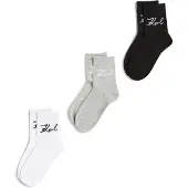 Karl Lagerfeld Calcetines gris claro / negro / blanco