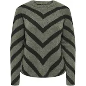 ONLY Jersey 'ONLEliza' verde moteado / negro