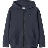 Name it Sudadera con cremallera 'NKMVimo' azul oscuro