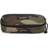 Eastpak Estuche 'Oval Single' navy / marrón / verde / caqui