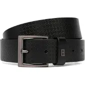 Tommy Hilfiger Cinturón 'Flag Plaque Embossed' negro