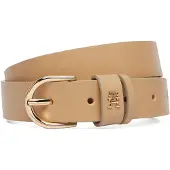 Tommy Hilfiger Cinturón 'TH Monogram' marrón claro