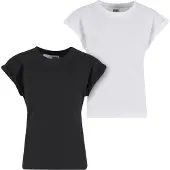 Urban Classics Camiseta negro / blanco