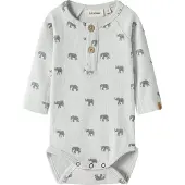 Name it Pijama entero/body 'NBMLAVO' gris / gris claro