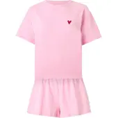 Hunkemoller Pijama de pantalón corto rosa