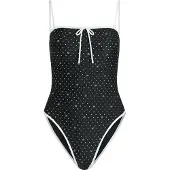 Karl Lagerfeld Traje de baño negro / blanco