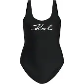Karl Lagerfeld Traje de baño negro / blanco