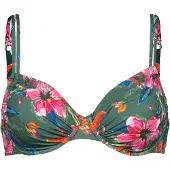 LASCANA Top de bikini oliva / naranja / rosa