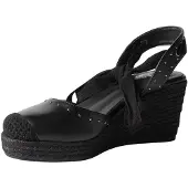 KOROSHI Zapatos destalonado negro