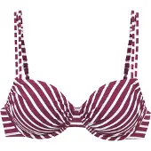 Venice beach Top de bikini merlot / blanco