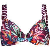 Venice beach Top de bikini aqua / naranja / burdeos / blanco