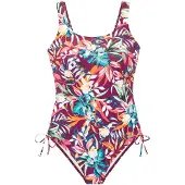 Venice beach Traje de baño marfil / turquesa / naranja oscuro / burdeos