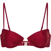 LASCANA Top de bikini rojo oscuro