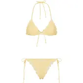 LASCANA Bikini amarillo claro / blanco