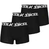 SikSilk Calzoncillo boxer negro / blanco