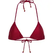 LASCANA Top de bikini rojo oscuro