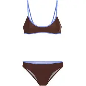 LASCANA Bikini azul claro / marrón oscuro