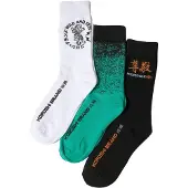 KOROSHI Calcetines pueblo / jade / negro / blanco