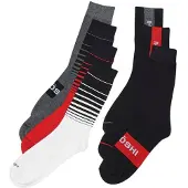 KOROSHI Calcetines gris moteado / rojo / negro / blanco