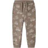 Name It Mini Pantalón 'NMMVaron' marrón / blanco