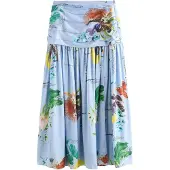 Next Falda 'Kew' azul claro / amarillo / verde / naranja