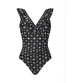 Crãs Traje de baño ' Agnascras ' negro / blanco