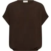 Kaffe Blusa 'KAAmber Stanley' marrón oscuro