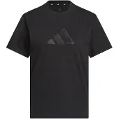Adidas adidasCAMISETA SATIN-FILLED LOGO GRAPHIC S Black Mujer