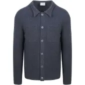 Suitable Cárdigan Lana Hervida Blauw Azul Azul marino talla