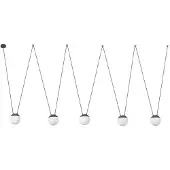 Faro MINE SPACE, 5 bombillas, LED, E27, IP20, Blanco