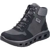 Rieker Botas 'Stiefelette Damen M6023 45 Leder-Mix in schwarz' negro