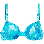 s.Oliver Top de bikini azul real / azul claro / amarillo / amarillo claro