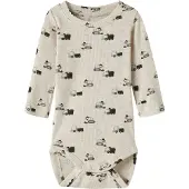 Name it Pijama entero/body 'NBMKONTOR' chocolate / gris / greige