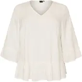 Zizzi Blusa 'MYASHA' offwhite