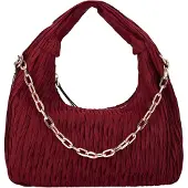 Faina Bolso de mano rojo vino