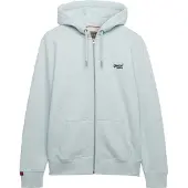 Superdry Sudadera con cremallera 'Essential' navy / azul pastel